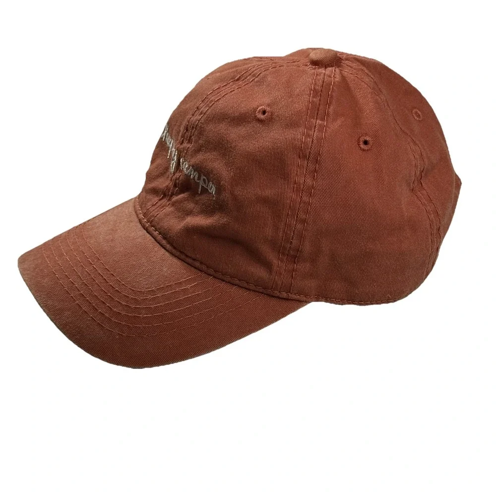 Altar'd State Happy Camper Rust Washed Cotton Twill Embroidered Dad Hat Cap